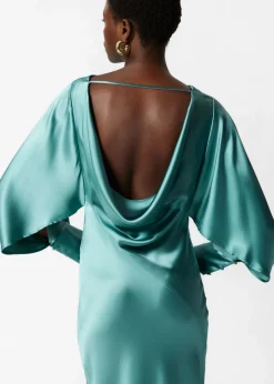 & Other Stories Dresses | Satin Maxi Dress Turquoise
