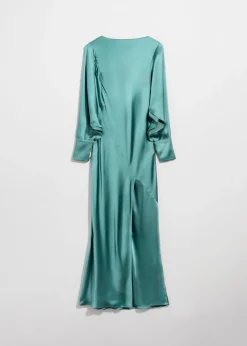 & Other Stories Dresses | Satin Maxi Dress Turquoise
