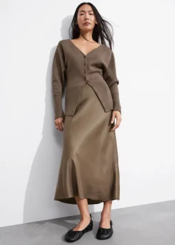& Other Stories Skirts | Satin Midi Skirt