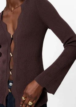 & Other Stories Sweaters & Knits | Scalloped Merino-Blend Cardigan
