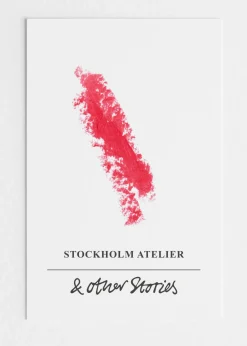 & Other Stories Makeup | Scarlet Red Lipstick