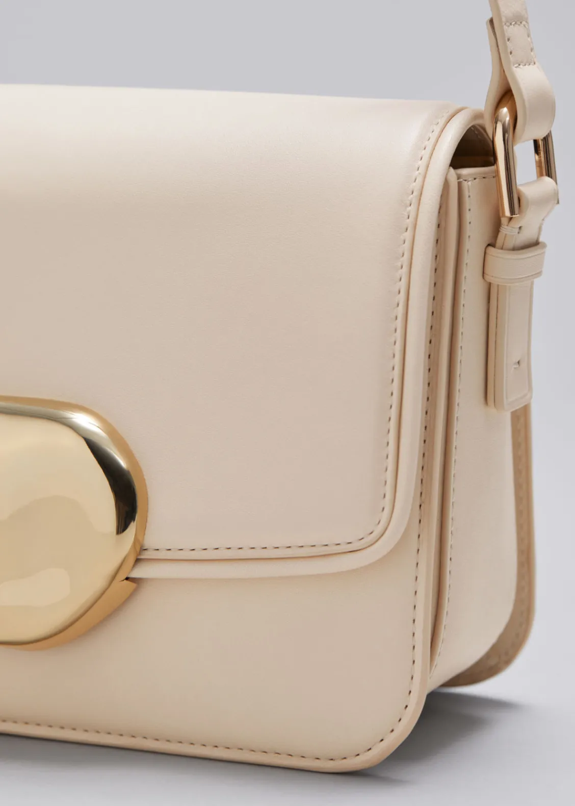 & Other Stories Shoulder Bags | Sculptural Buckle Leather Bag
