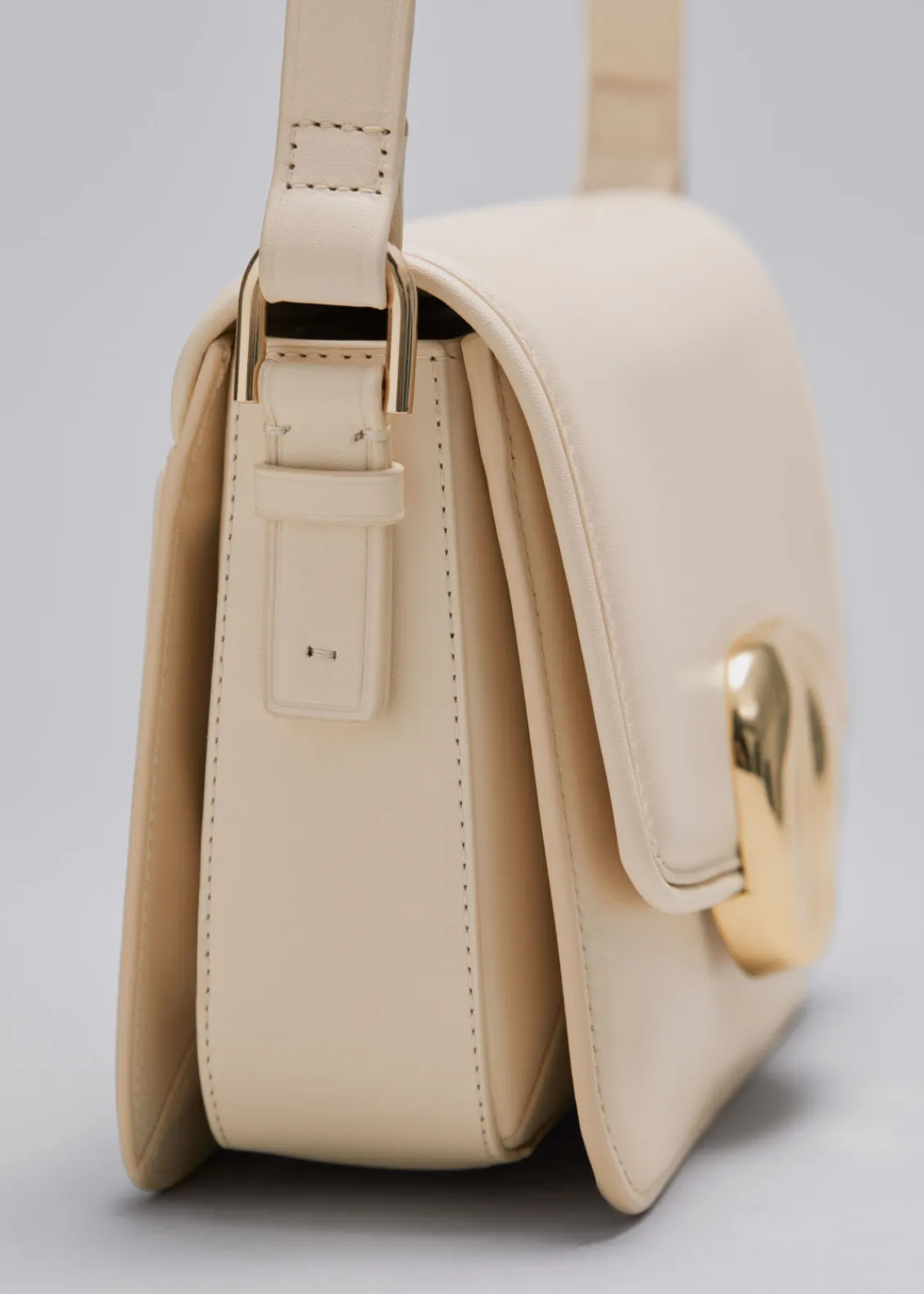 & Other Stories Shoulder Bags | Sculptural Buckle Leather Bag
