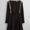 & Other Stories Dresses | Sequin-Embroidered Mini Dress Black