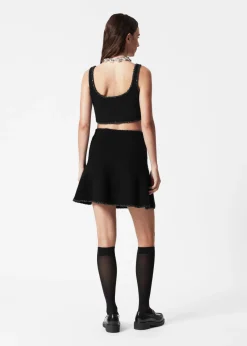 & Other Stories Sets & Suits | Skirts | Sequin-Trimmed Bouclé Mini Skirt Black