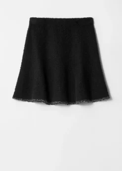 & Other Stories Sets & Suits | Skirts | Sequin-Trimmed Bouclé Mini Skirt Black