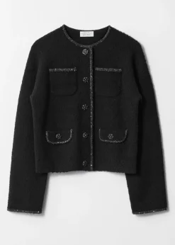 & Other Stories Sets & Suits | Sweaters & Knits | Sequin-Trimmed Cardigan Black