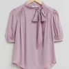 & Other Stories Blouses & Shirts | Sheer Lavallière-Neck Bow Blouse Lilac