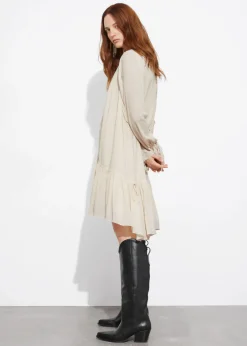 & Other Stories Dresses | Sheer Oversized Midi Dress Cream