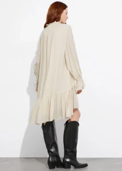 & Other Stories Dresses | Sheer Oversized Midi Dress Cream