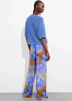 & Other Stories Tops | Sheer Rib-Knit T-Shirt
