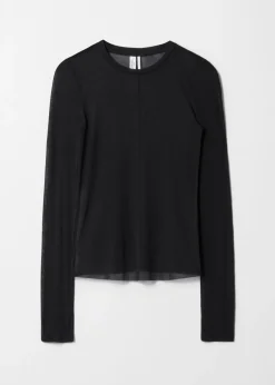 & Other Stories Tops | Sheer Silk Top
