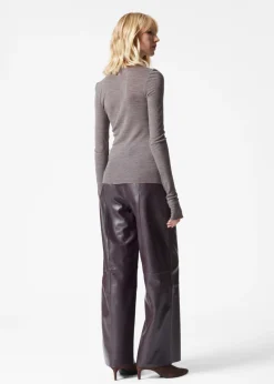 & Other Stories Tops | Sheer Wool Top