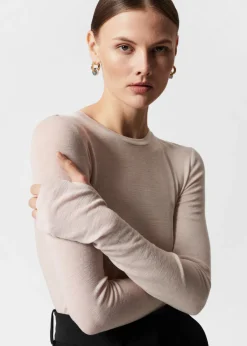 & Other Stories Tops | Sheer Wool Top