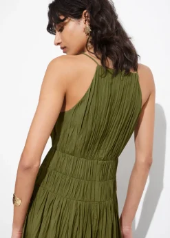 & Other Stories Dresses | Shirred Sleeveless Midi Dress