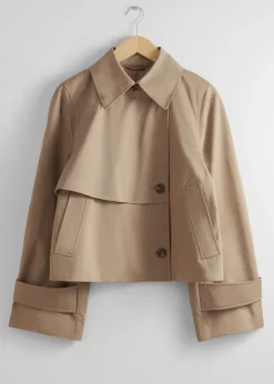 & Other Stories Outerwear | Short Trench Coat Jacket