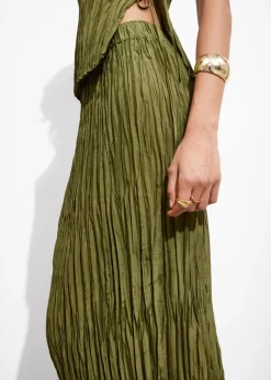 & Other Stories Sets & Suits | Skirts | Silk Midi Skirt Green