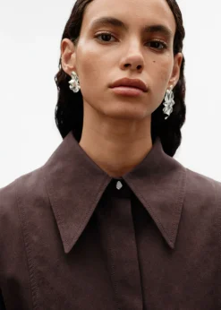 & Other Stories Sets & Suits | Blouses & Shirts | Silk-Blend Shirt Brown