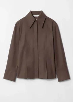 & Other Stories Sets & Suits | Blouses & Shirts | Silk-Blend Shirt Brown