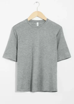 & Other Stories Tops | Silk-Blend T-Shirt