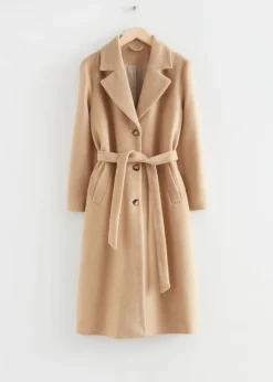 & Other Stories Outerwear | Single-Breasted Belted Coat