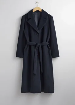 & Other Stories Outerwear | Single-Breasted Belted Coat