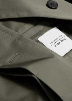 & Other Stories Outerwear | Single-Breasted Trench Coat Khaki