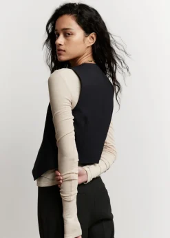 & Other Stories Blazers & Vests | Tops | Single-Breasted Vest Black