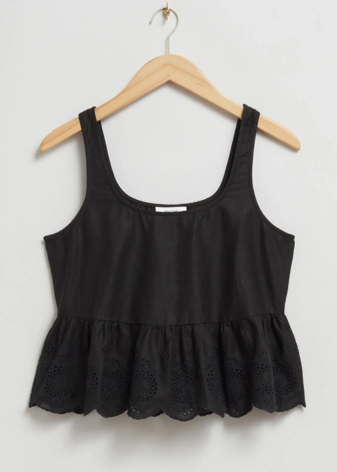 & Other Stories Tops | Sleeveless Broderie Anglaise Top