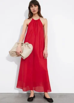 & Other Stories Dresses | Sleeveless Halterneck Midi Dress