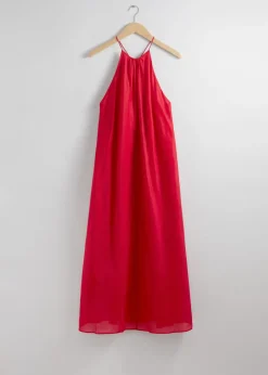 & Other Stories Dresses | Sleeveless Halterneck Midi Dress
