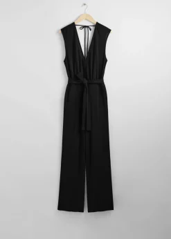 & Other Stories Jumpsuits | Pants | Sleeveless Open-Back Jumpsuit Black