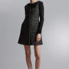 & Other Stories Dresses | Sleeveless Tweed Mini Dress Black Tweed