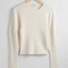 & Other Stories Sweaters & Knits | Slim Rib-Knit Sweater White