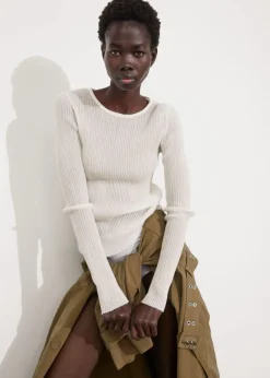 & Other Stories Tops | Sweaters & Knits | Slim Rib-Knit Top White