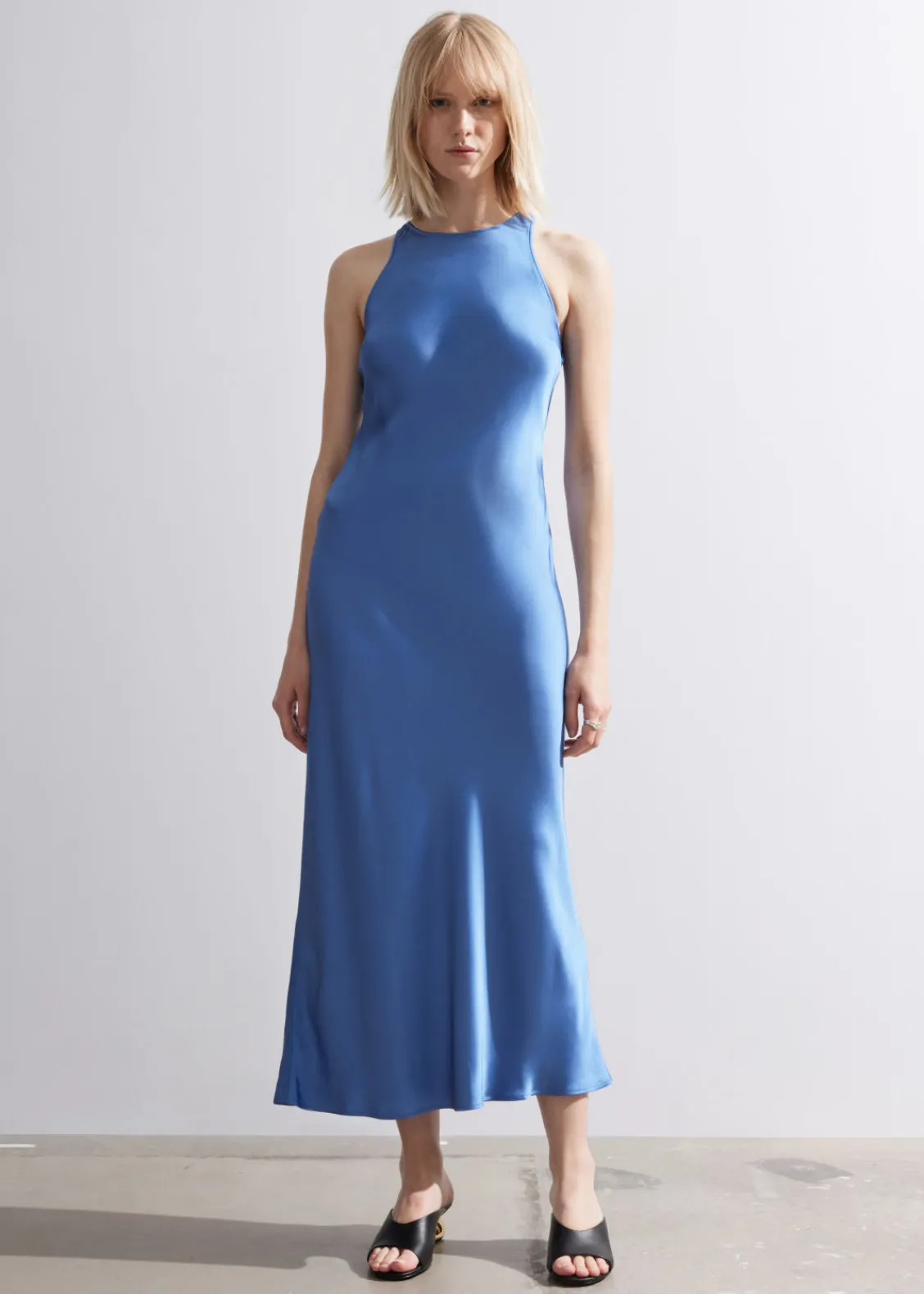 & Other Stories Dresses | Slim Satin Midi Dress