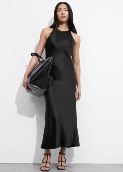 & Other Stories Dresses | Slim Satin Midi Dress