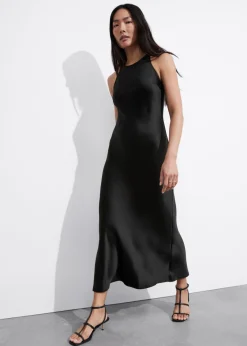 & Other Stories Dresses | Slim Satin Midi Dress