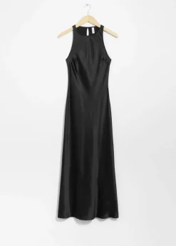 & Other Stories Dresses | Slim Satin Midi Dress