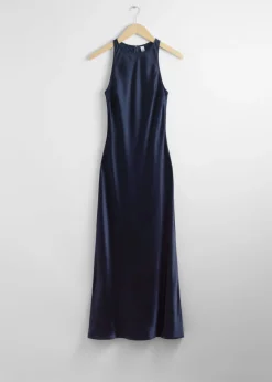 & Other Stories Dresses | Slim Satin Midi Dress