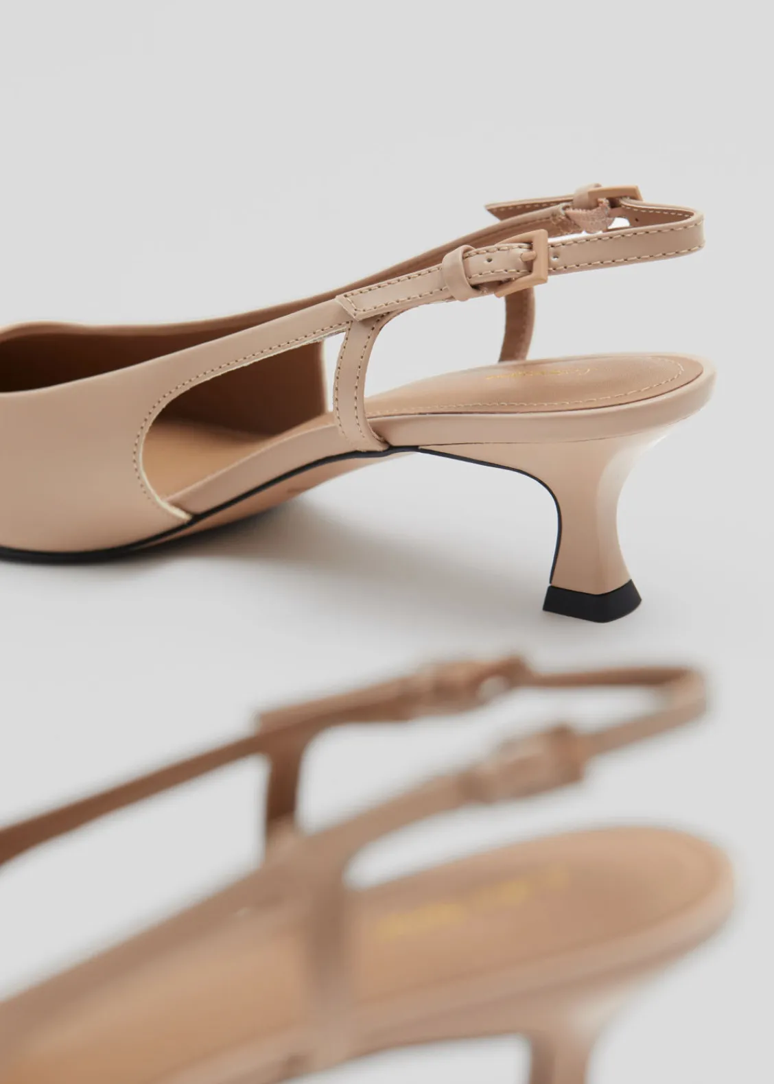 & Other Stories Heels | Slingback Leather Pumps