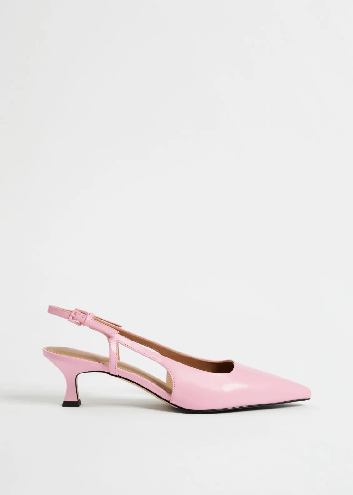 & Other Stories Heels | Slingback Leather Pumps