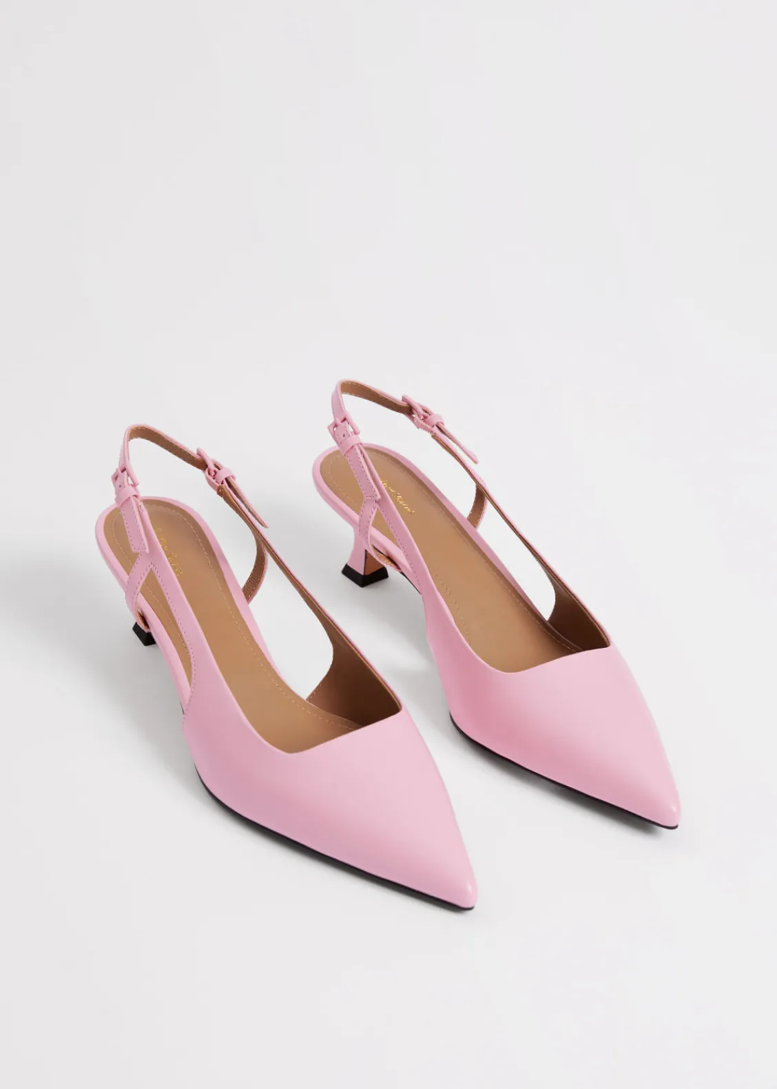 & Other Stories Heels | Slingback Leather Pumps