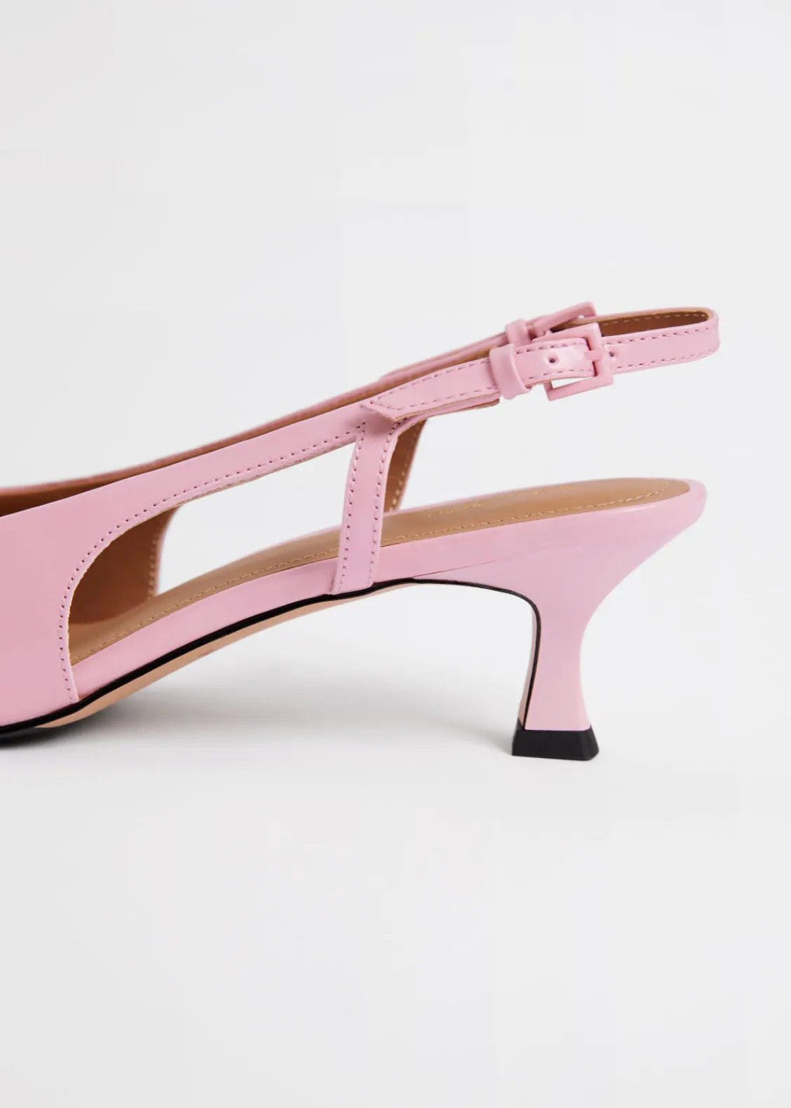 & Other Stories Heels | Slingback Leather Pumps
