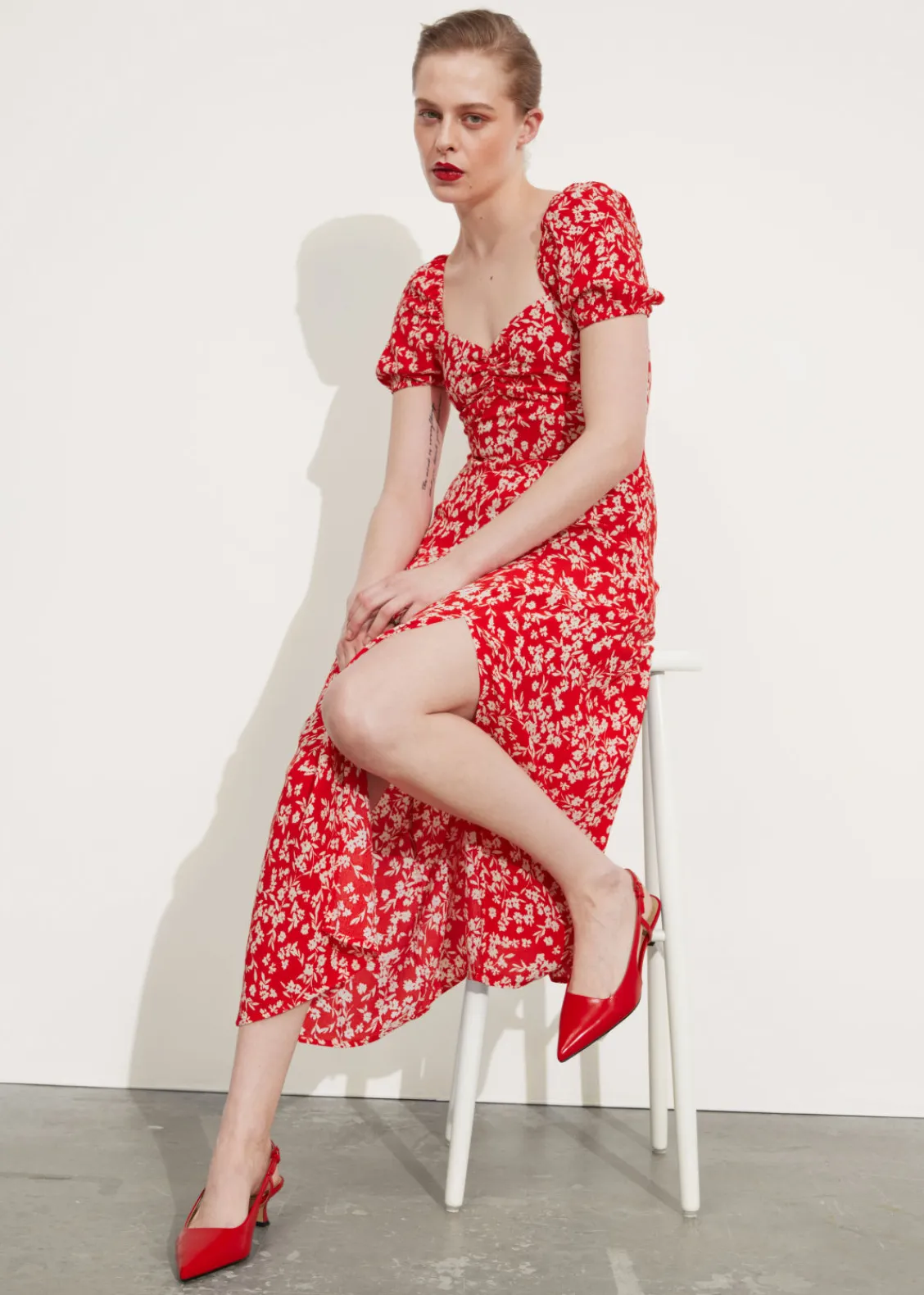 & Other Stories Heels | Slingback Leather Pumps