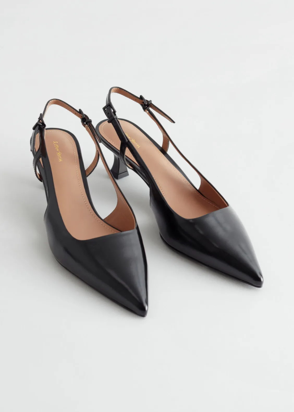 & Other Stories Heels | Slingback Leather Pumps