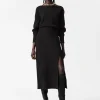 & Other Stories Dresses | Sweaters & Knits | Slit-Detailed Midi Dress Black
