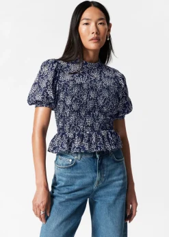 & Other Stories Blouses & Shirts | Smocked Peplum Blouse