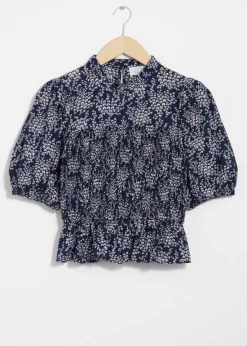 & Other Stories Blouses & Shirts | Smocked Peplum Blouse