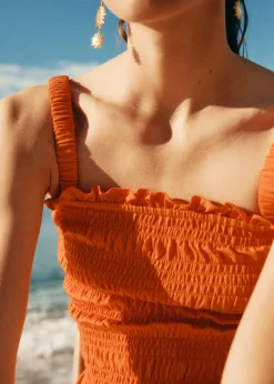 & Other Stories Tops | Smocked Peplum Top